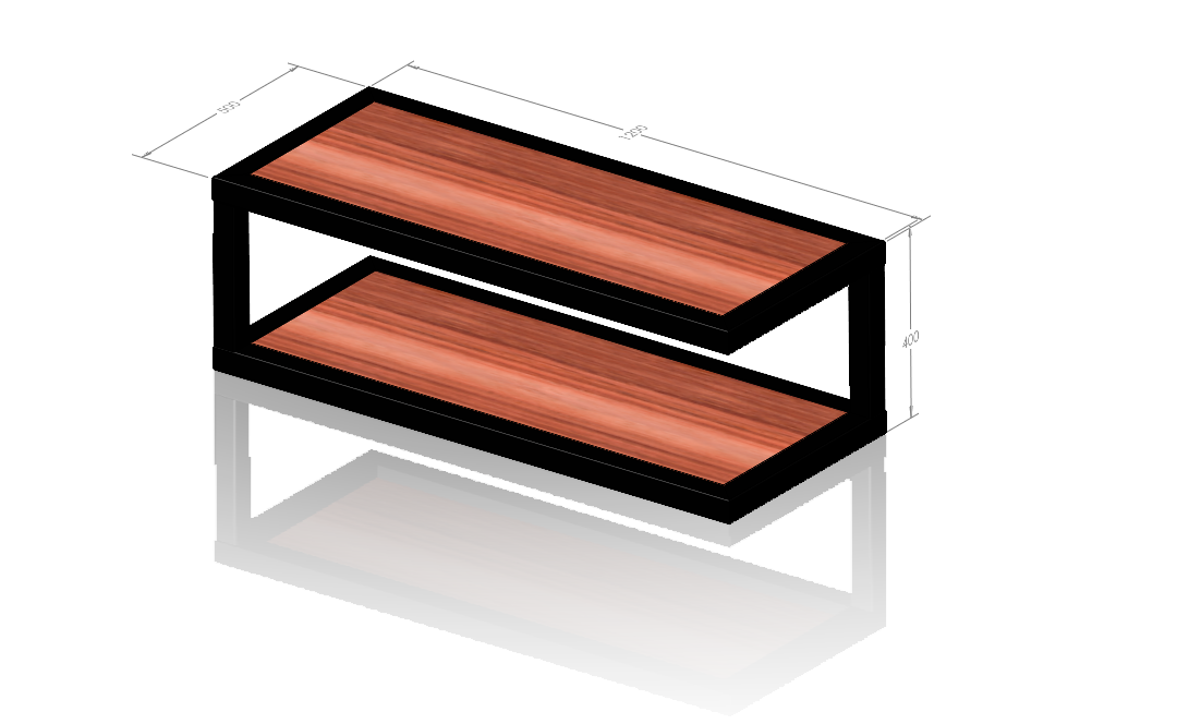 Missing leg coffee table